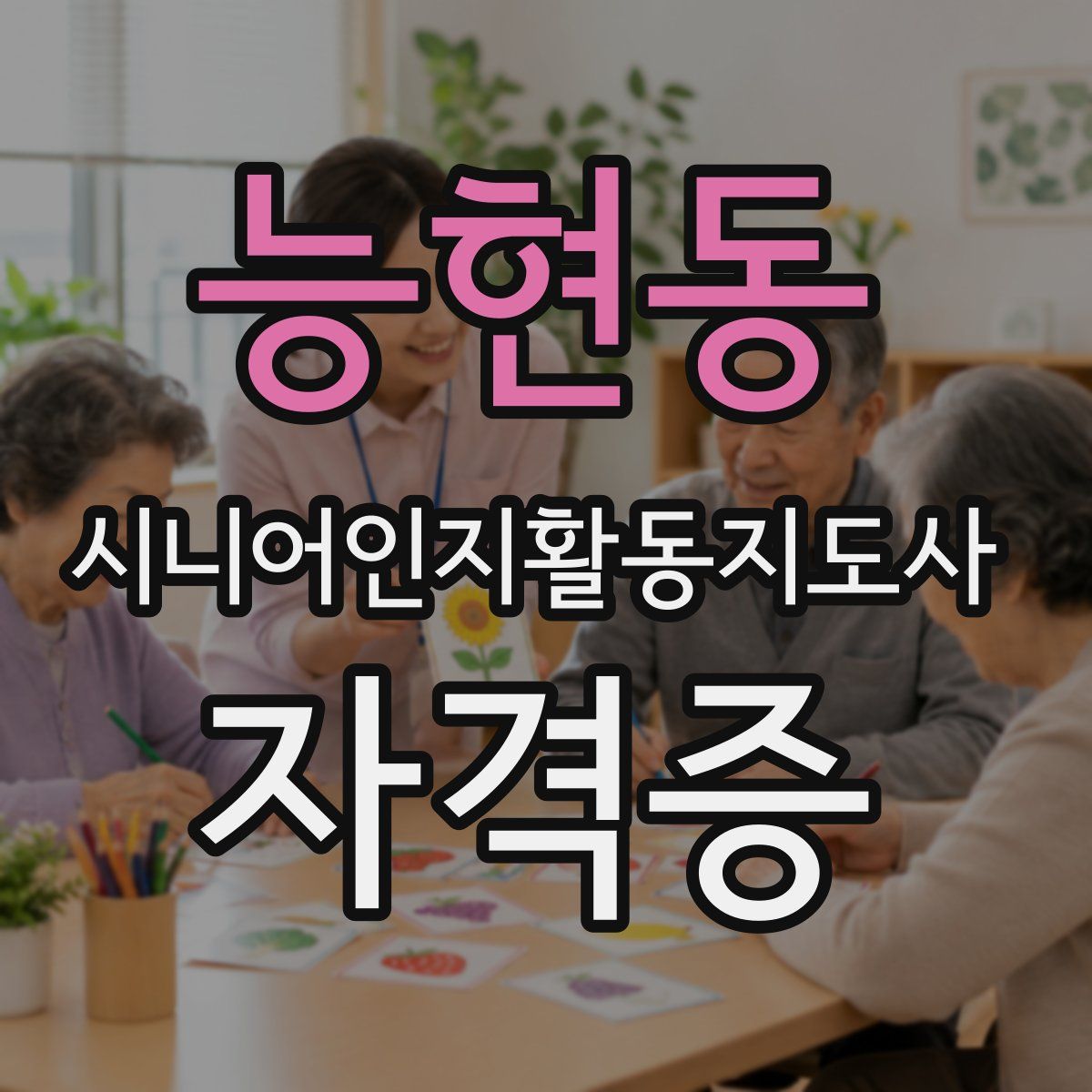 능현동 시니어인지활동지도사 자격증