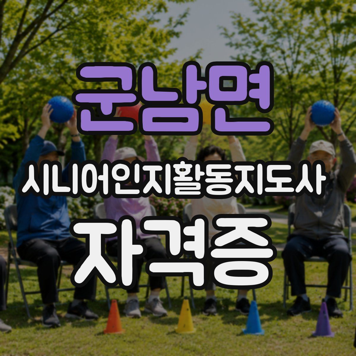 군남면 시니어인지활동지도사 자격증