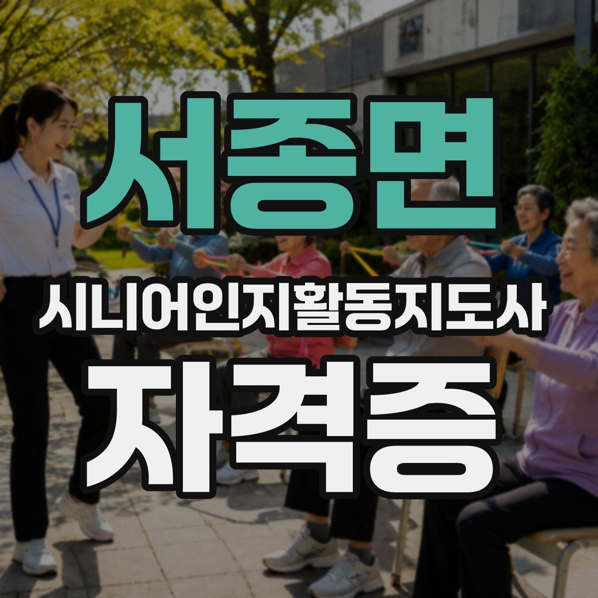 서종면 시니어인지활동지도사 자격증