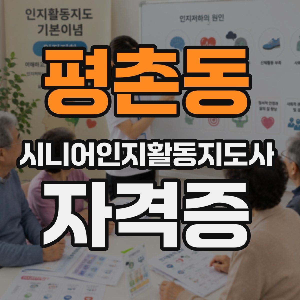 평촌동 시니어인지활동지도사 자격증