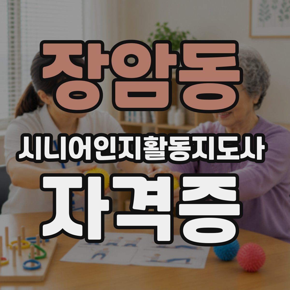 장암동 시니어인지활동지도사 자격증 학습 난관을 줄이는 계획 세우기