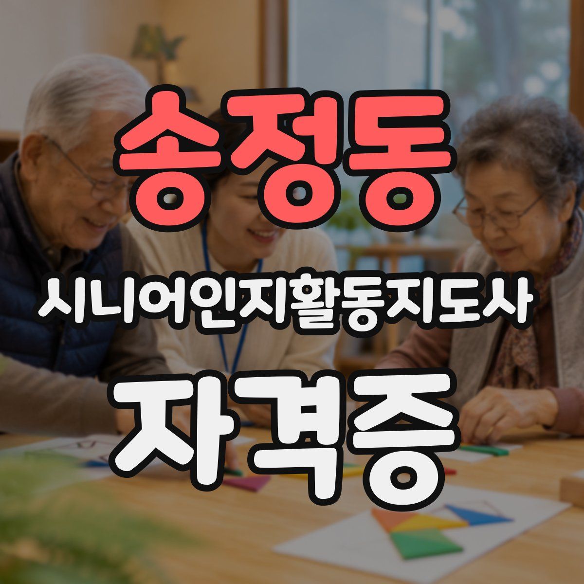 송정동 시니어인지활동지도사 자격증