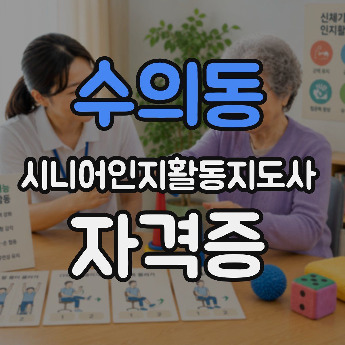 수의동 시니어인지활동지도사 자격증