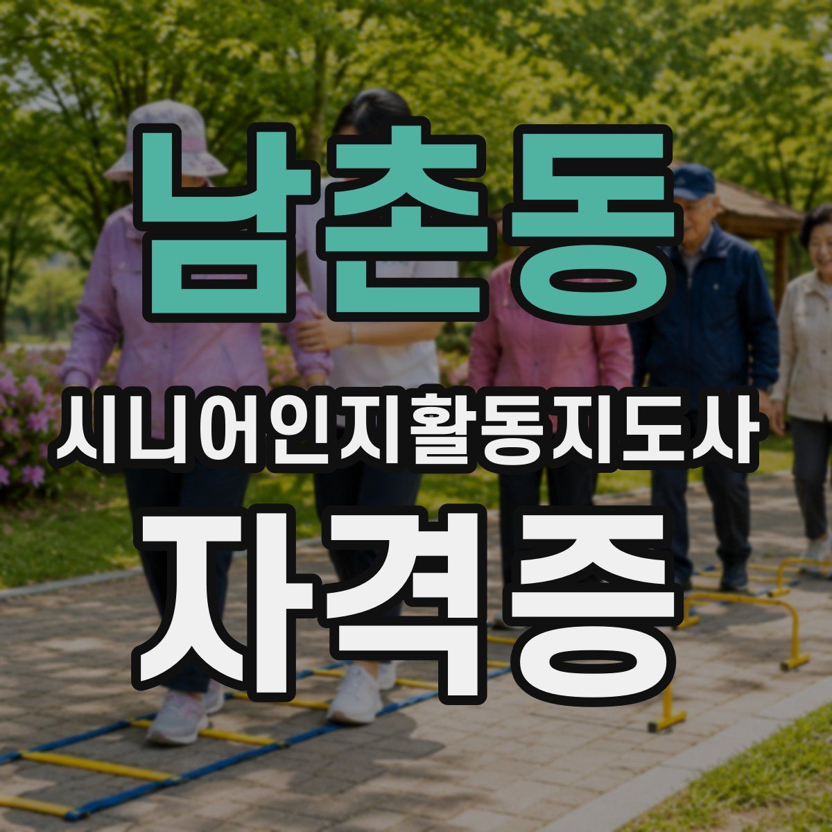 남촌동 시니어인지활동지도사 자격증