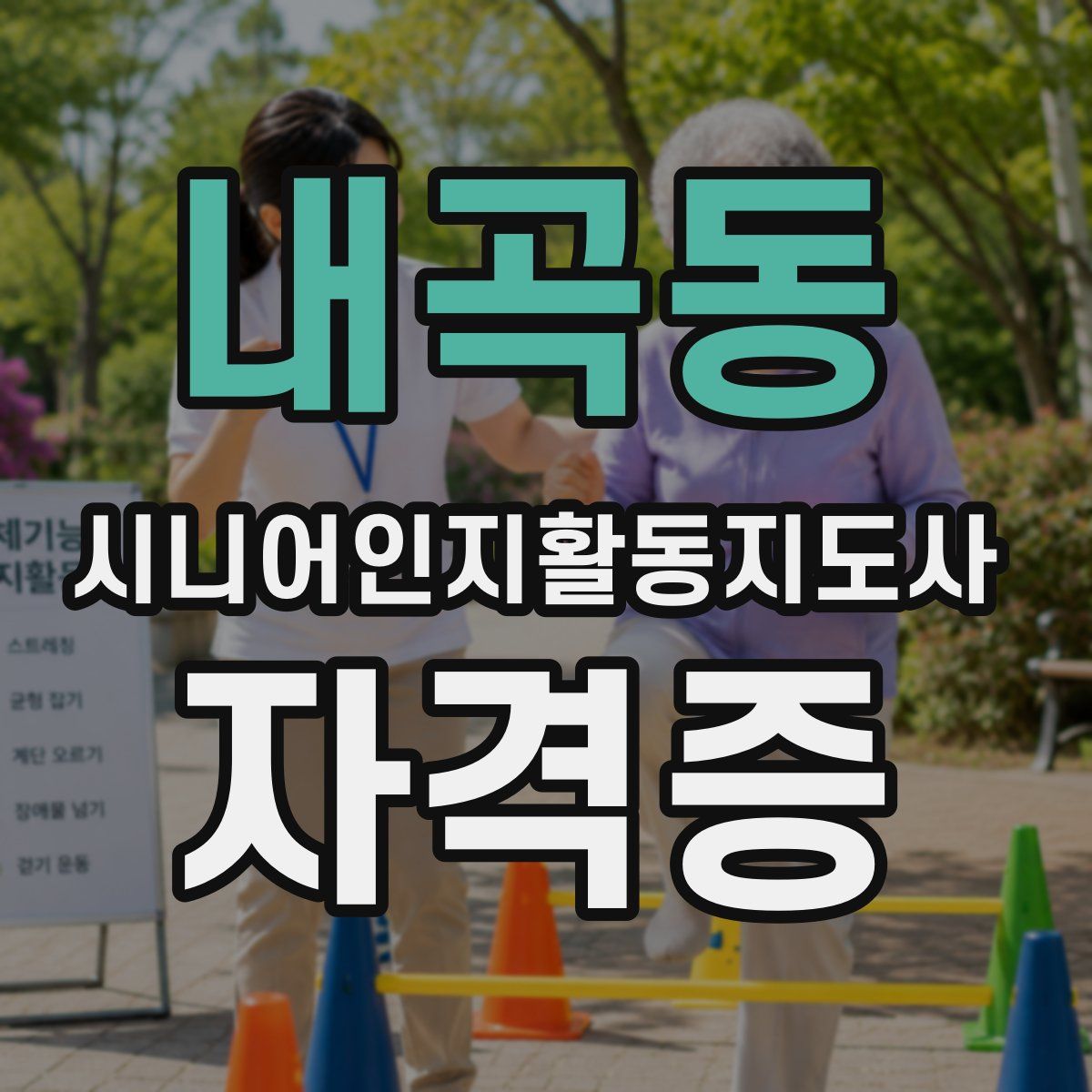 내곡동 시니어인지활동지도사 자격증