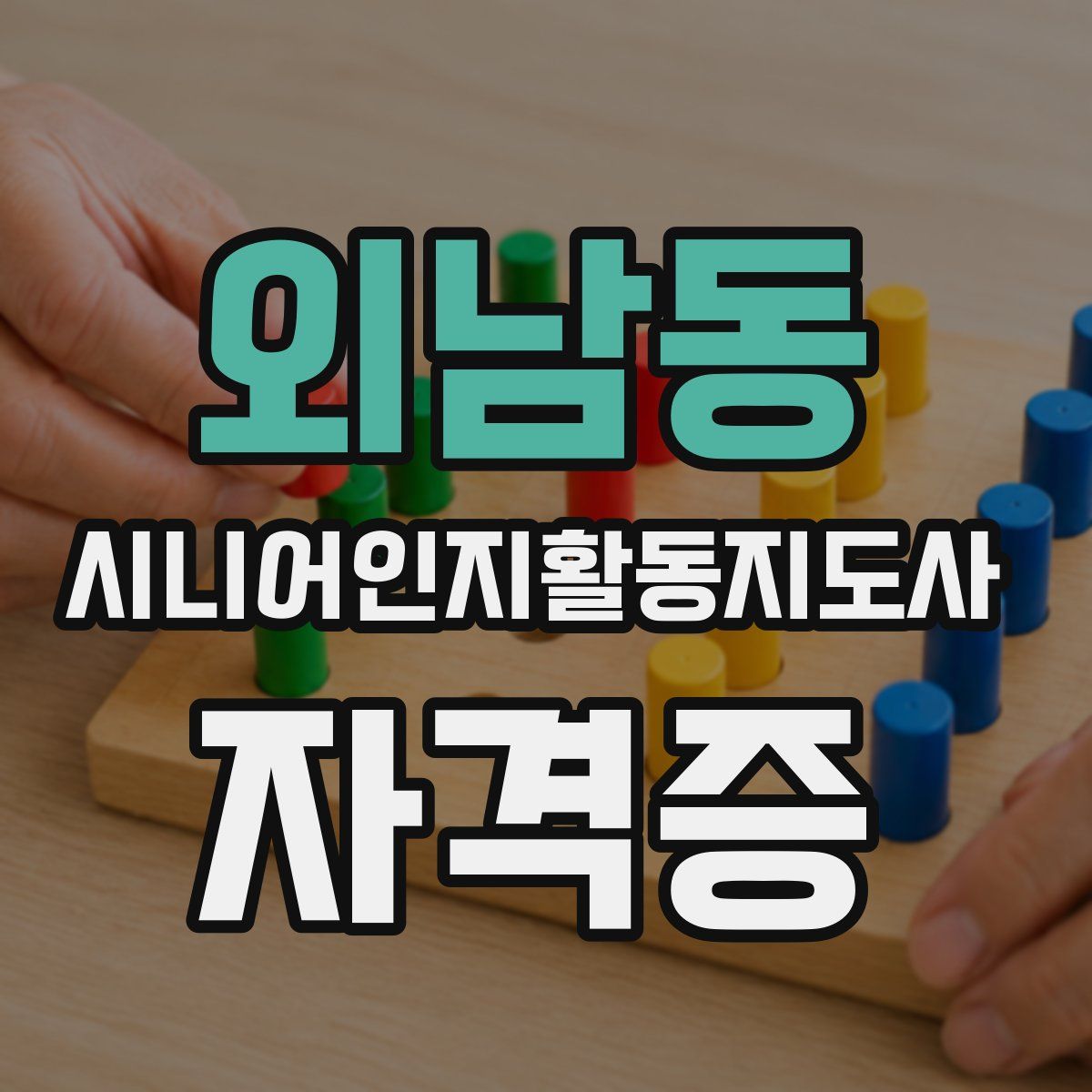 외남동 시니어인지활동지도사 자격증