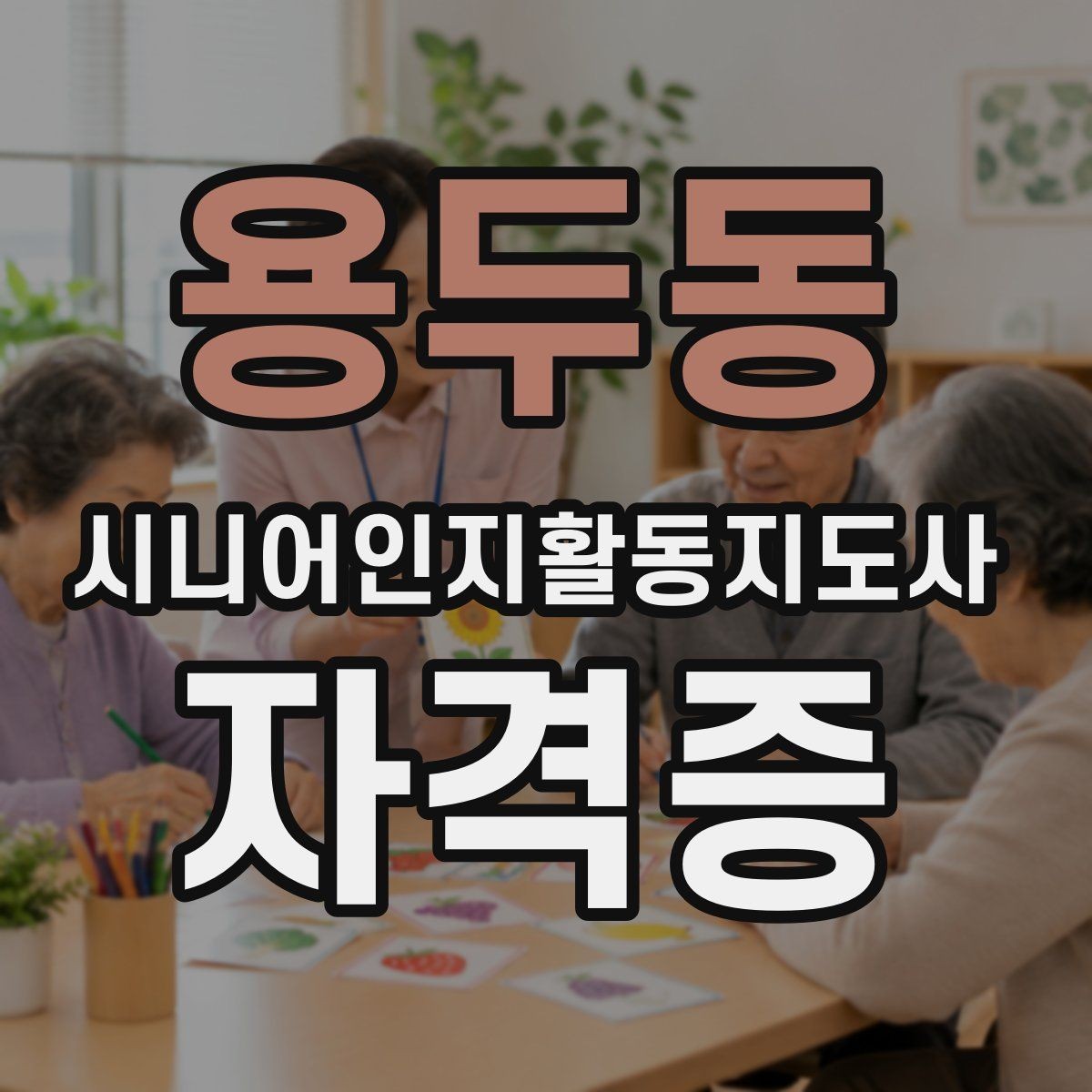 용두동 시니어인지활동지도사 자격증 취득 과정에서 확인할 세부 조건