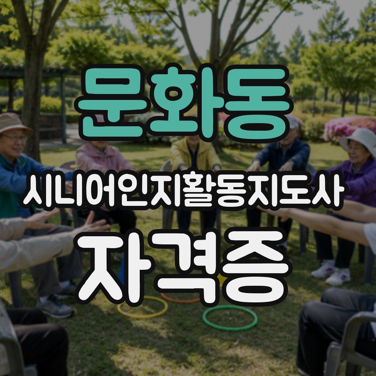 문화동 시니어인지활동지도사 자격증