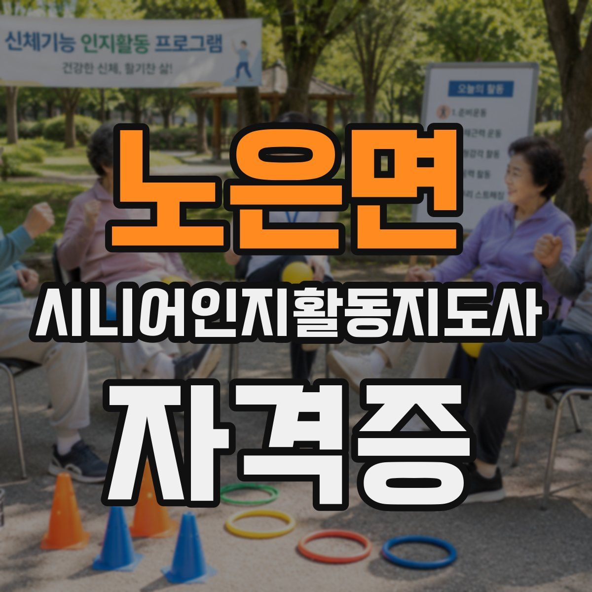 노은면 시니어인지활동지도사 자격증
