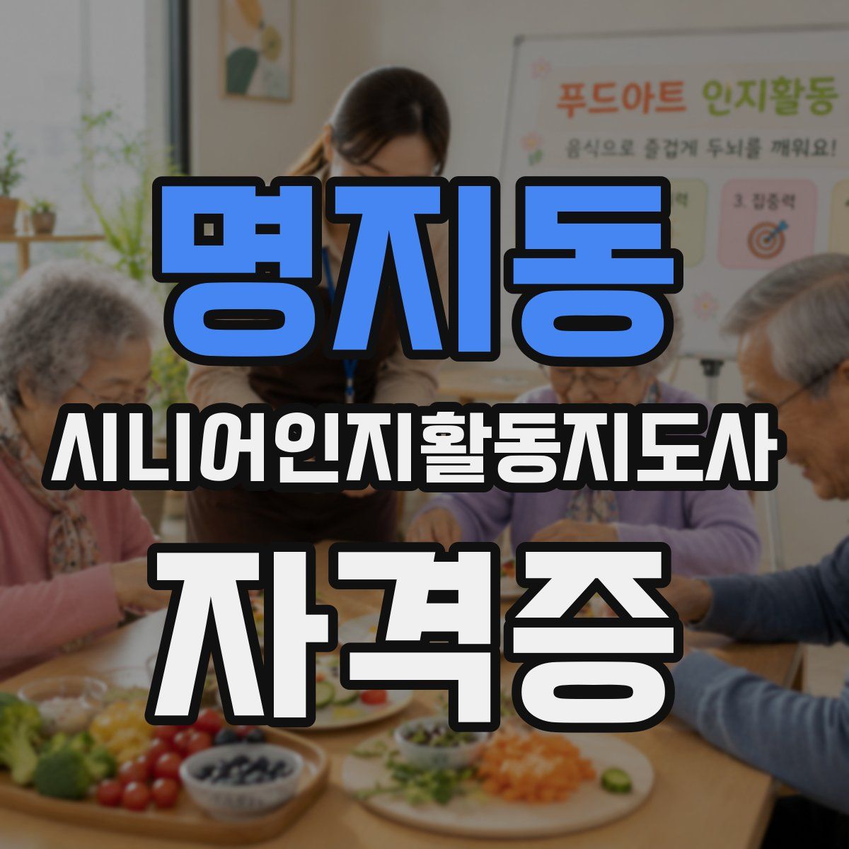 명지동 시니어인지활동지도사 자격증