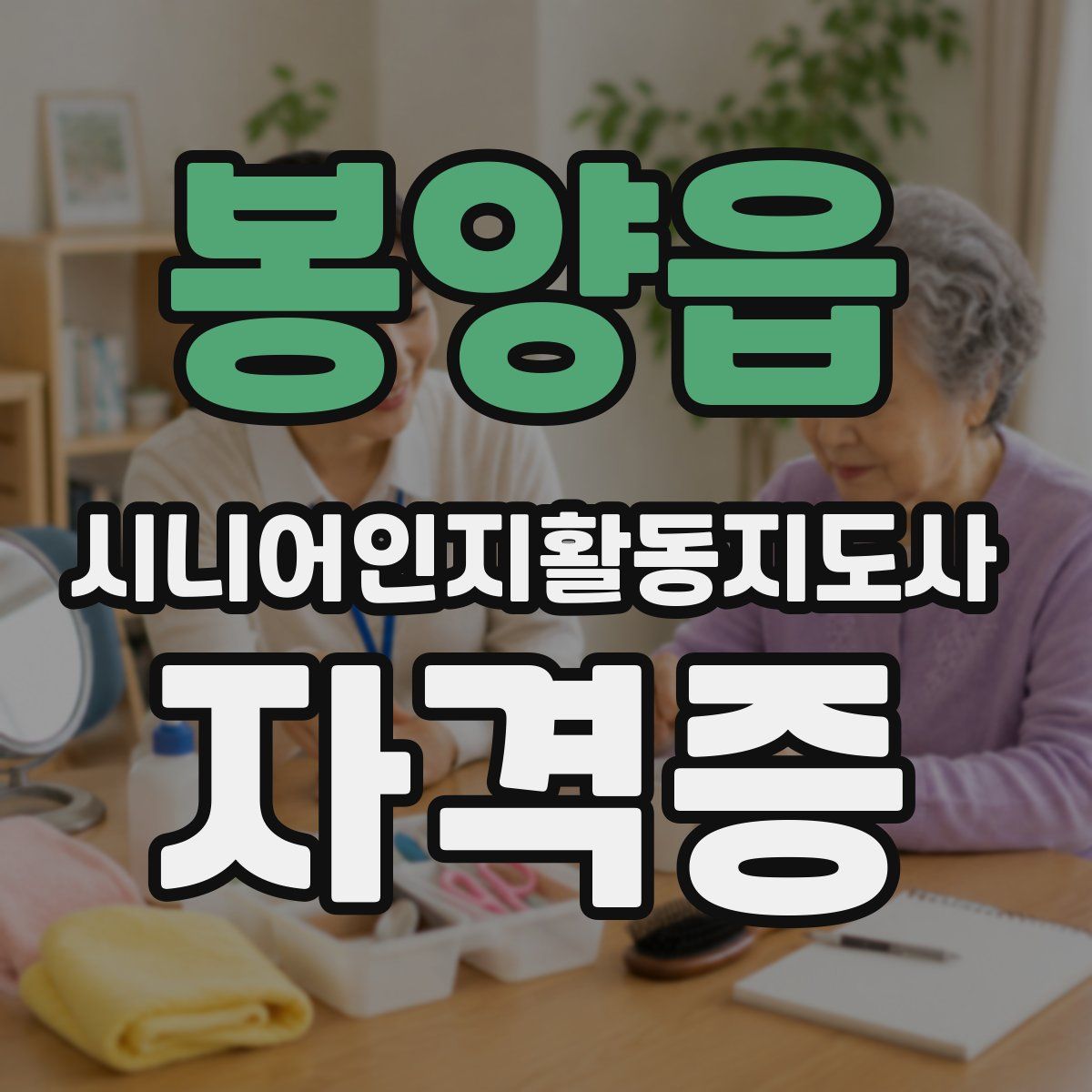 봉양읍 시니어인지활동지도사 자격증