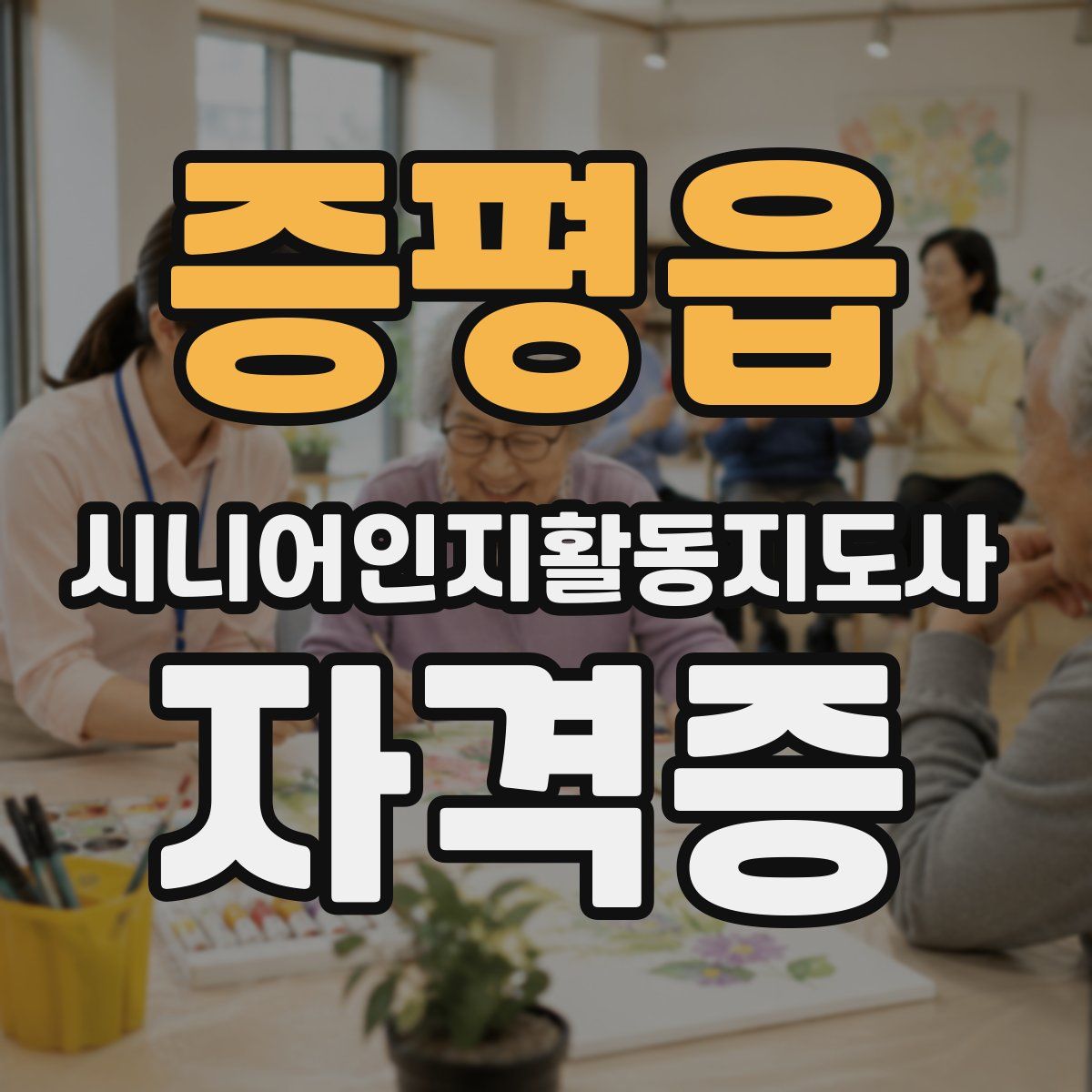 증평읍 시니어인지활동지도사 자격증