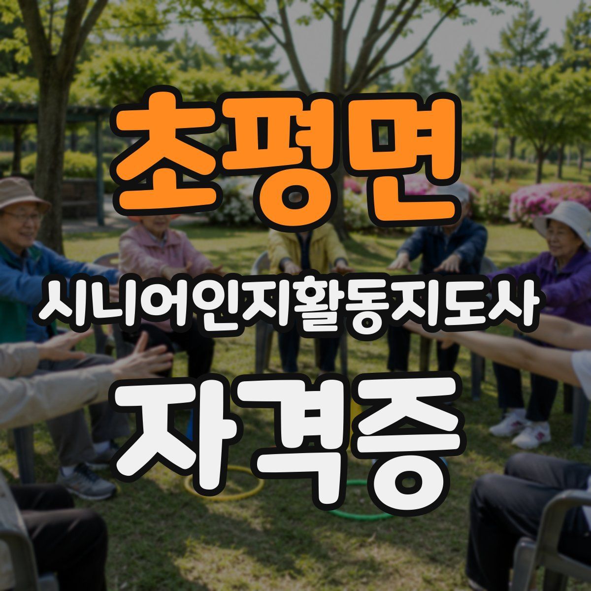 초평면 시니어인지활동지도사 자격증