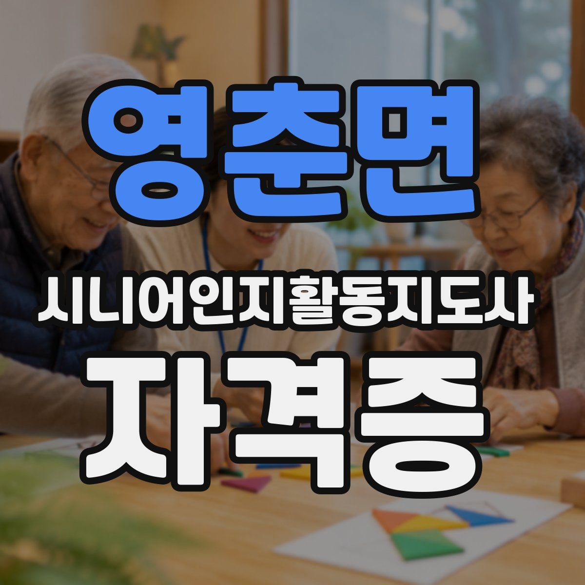 영춘면 시니어인지활동지도사 자격증