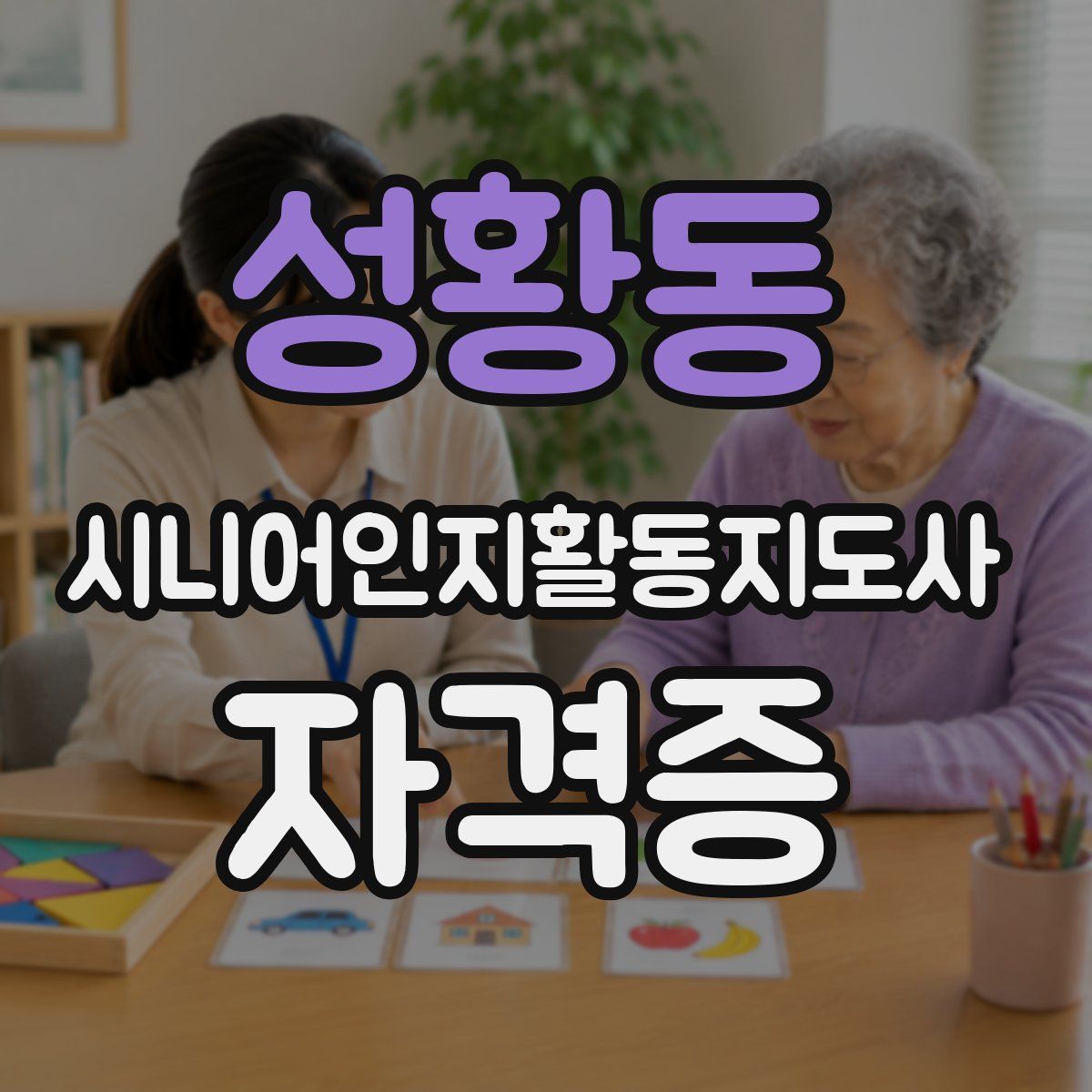 성황동 시니어인지활동지도사 자격증