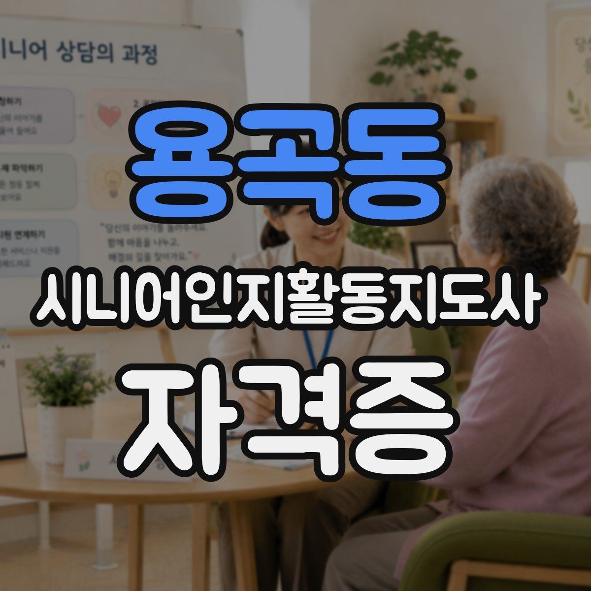 용곡동 시니어인지활동지도사 자격증 취득 후 경력 관리 방법