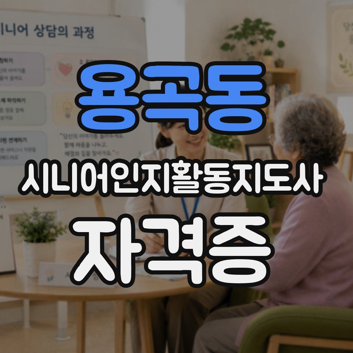 용곡동 시니어인지활동지도사 자격증