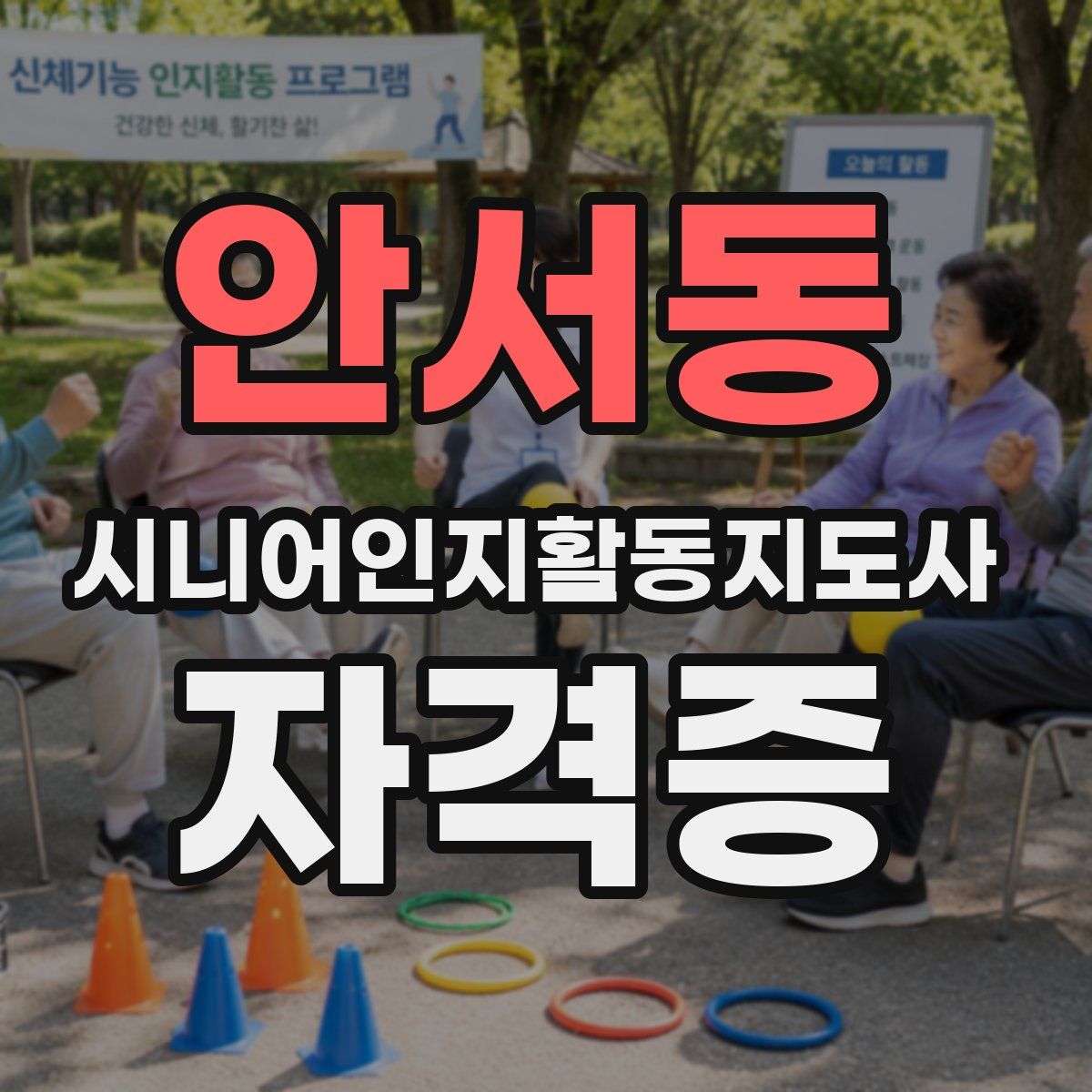안서동 시니어인지활동지도사 자격증