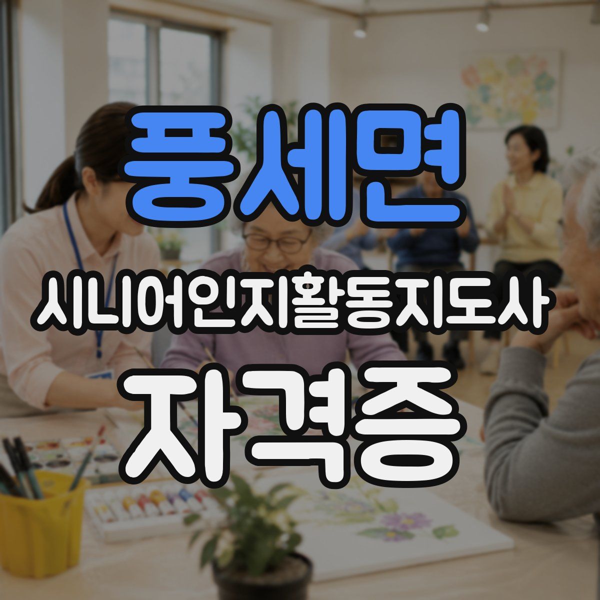 풍세면 시니어인지활동지도사 자격증