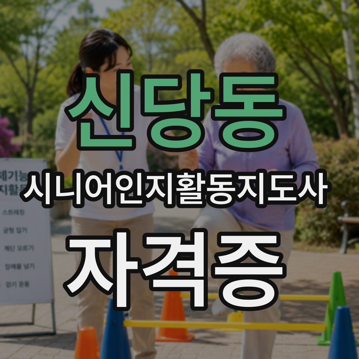 신당동 시니어인지활동지도사 자격증