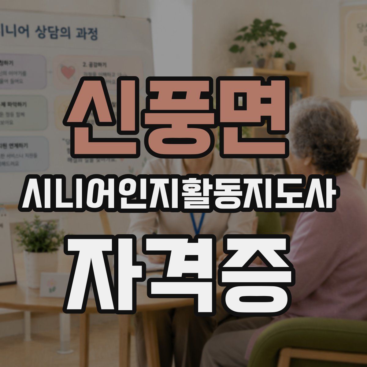 신풍면 시니어인지활동지도사 자격증