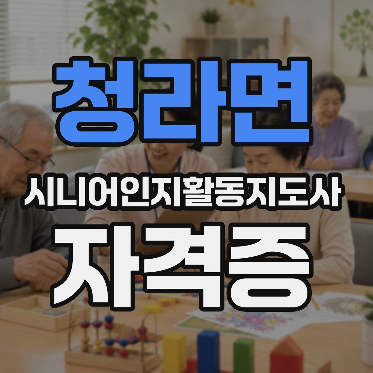 청라면 시니어인지활동지도사 자격증