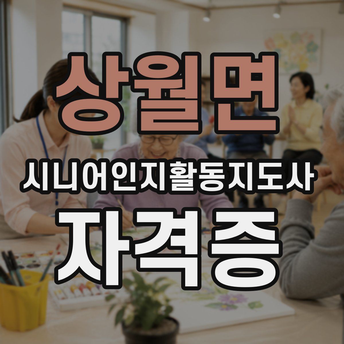 상월면 시니어인지활동지도사 자격증