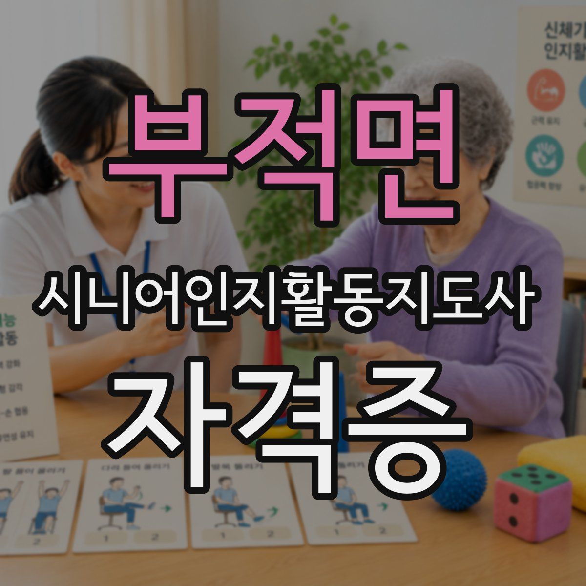 부적면 시니어인지활동지도사 자격증