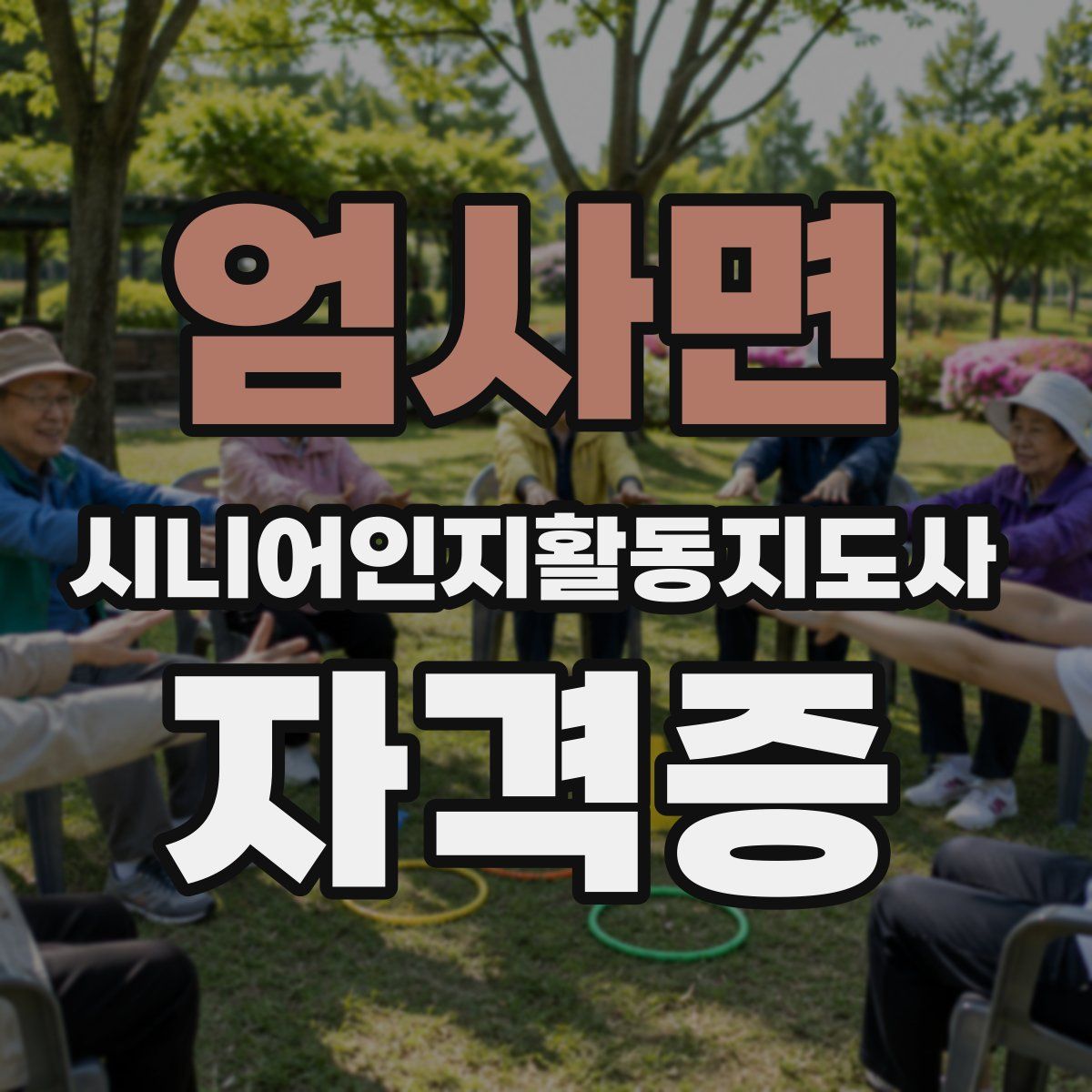 엄사면 시니어인지활동지도사 자격증