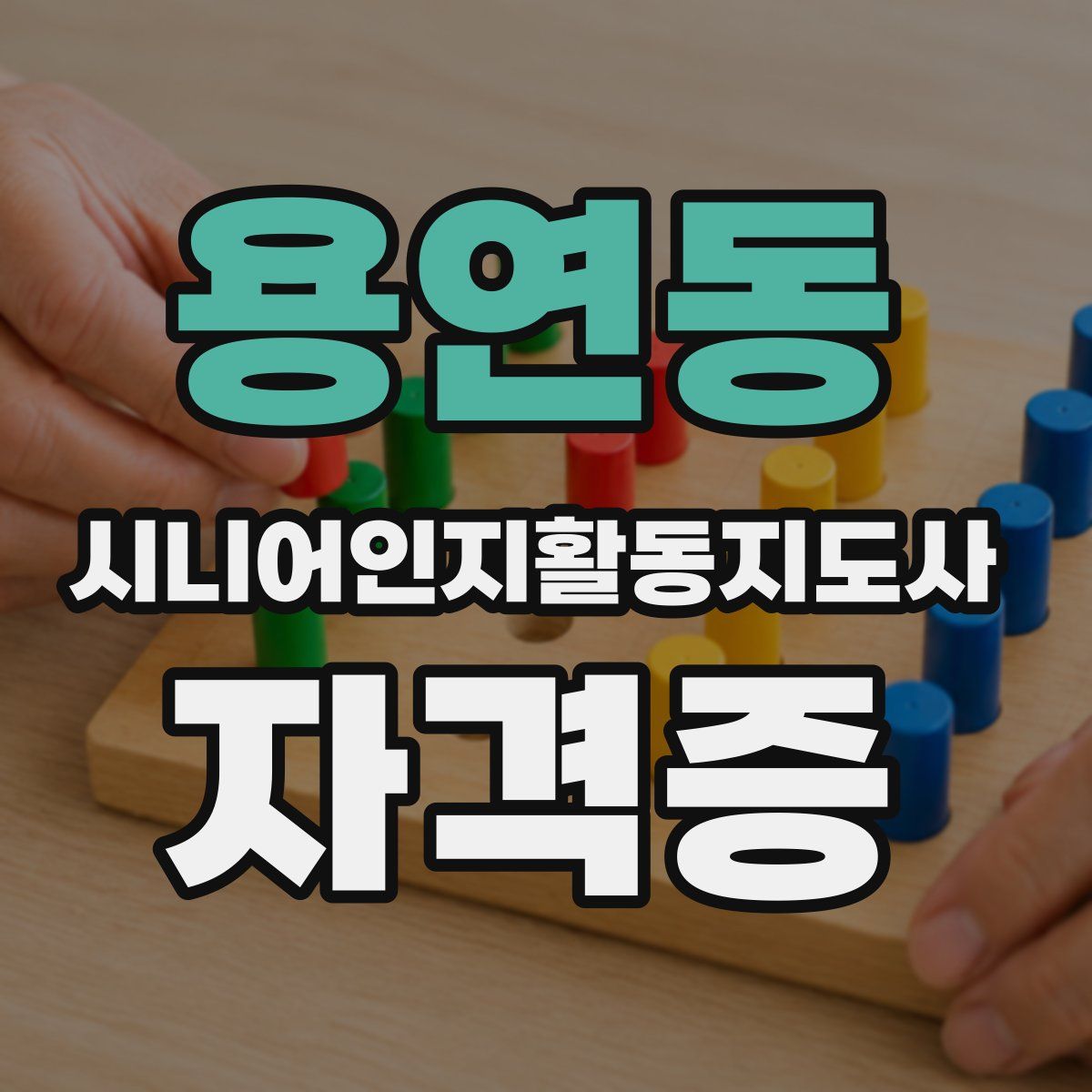 용연동 시니어인지활동지도사 자격증