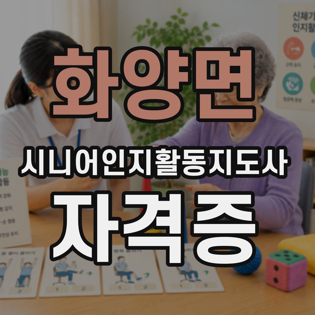 화양면 시니어인지활동지도사 자격증