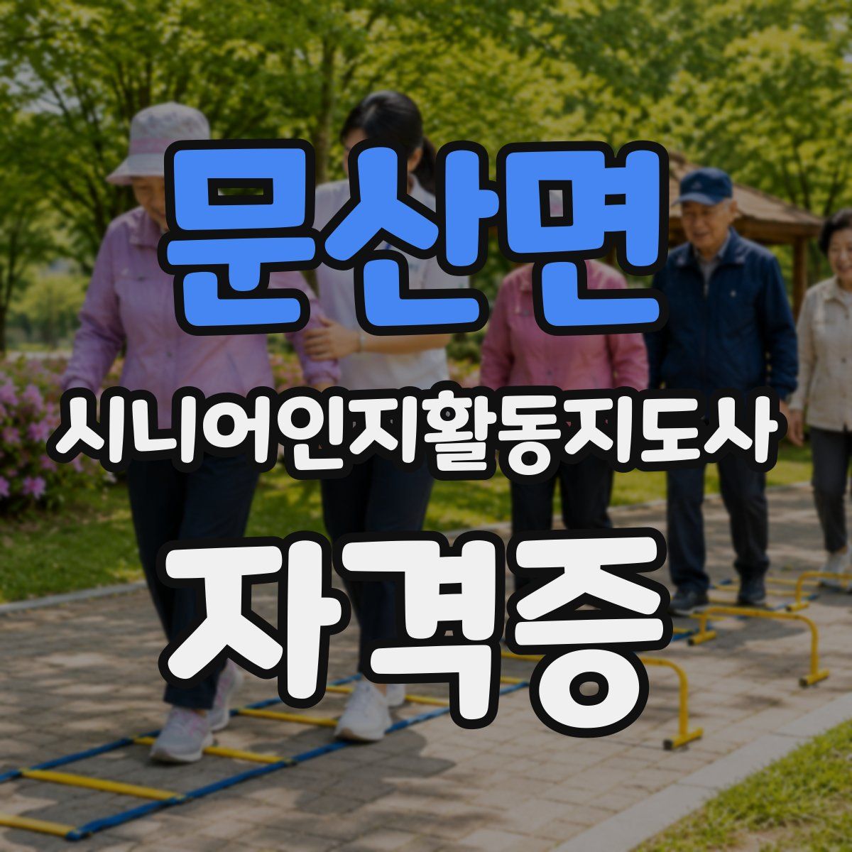 문산면 시니어인지활동지도사 자격증