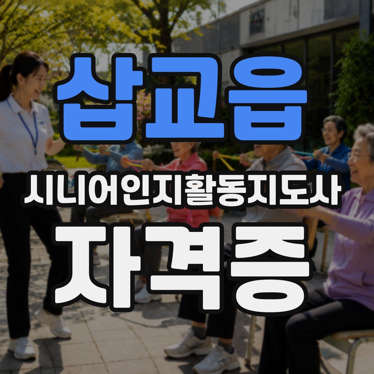 삽교읍 시니어인지활동지도사 자격증