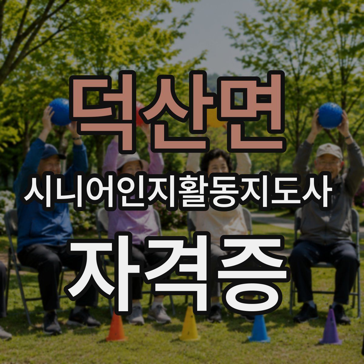 덕산면 시니어인지활동지도사 자격증