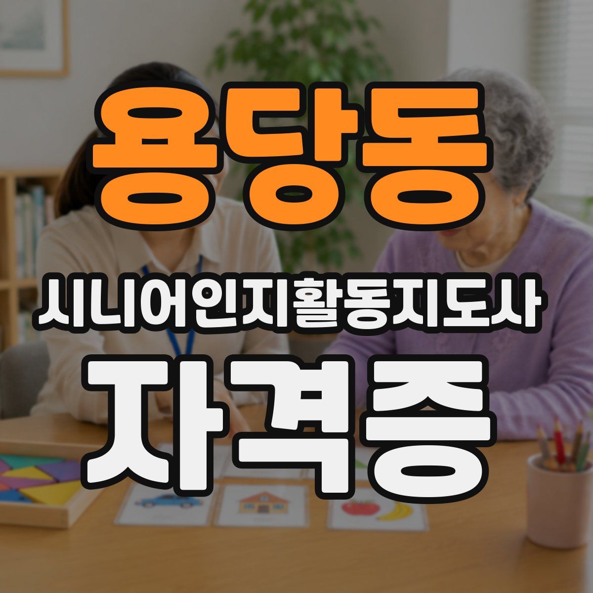 용당동 시니어인지활동지도사 자격증