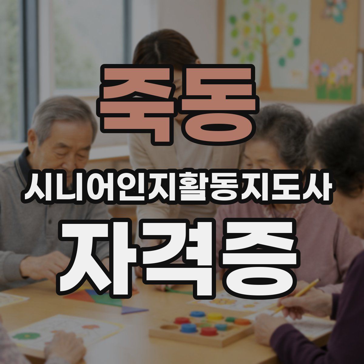 죽동 시니어인지활동지도사 자격증