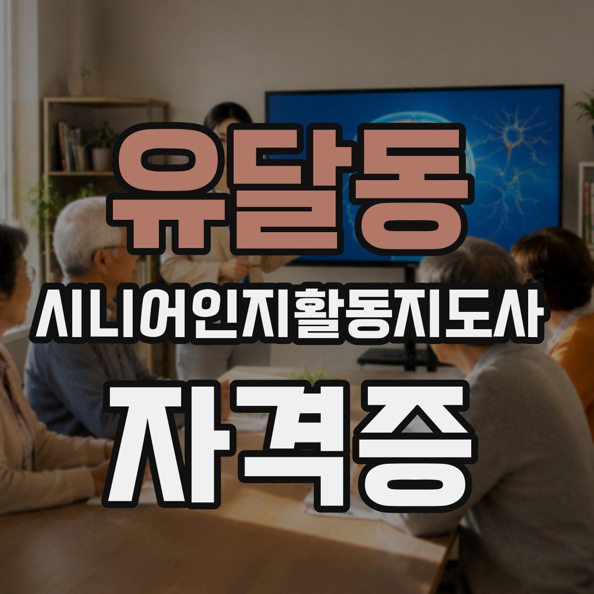 유달동 시니어인지활동지도사 자격증