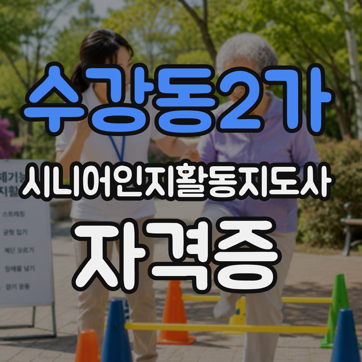수강동2가 시니어인지활동지도사 자격증