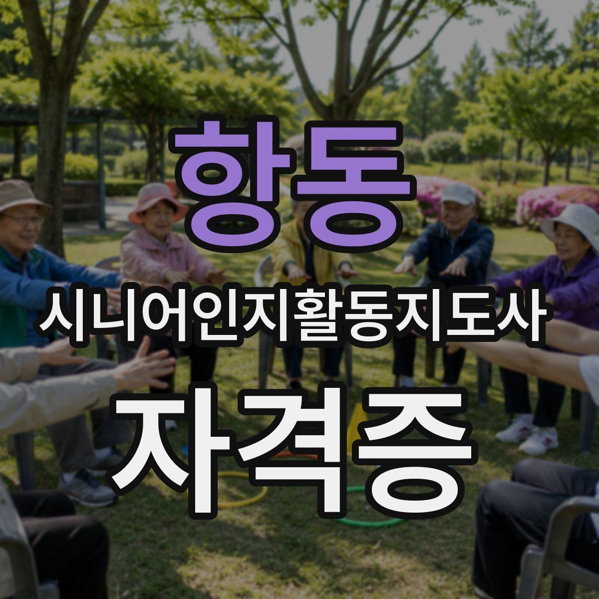 항동 시니어인지활동지도사 자격증