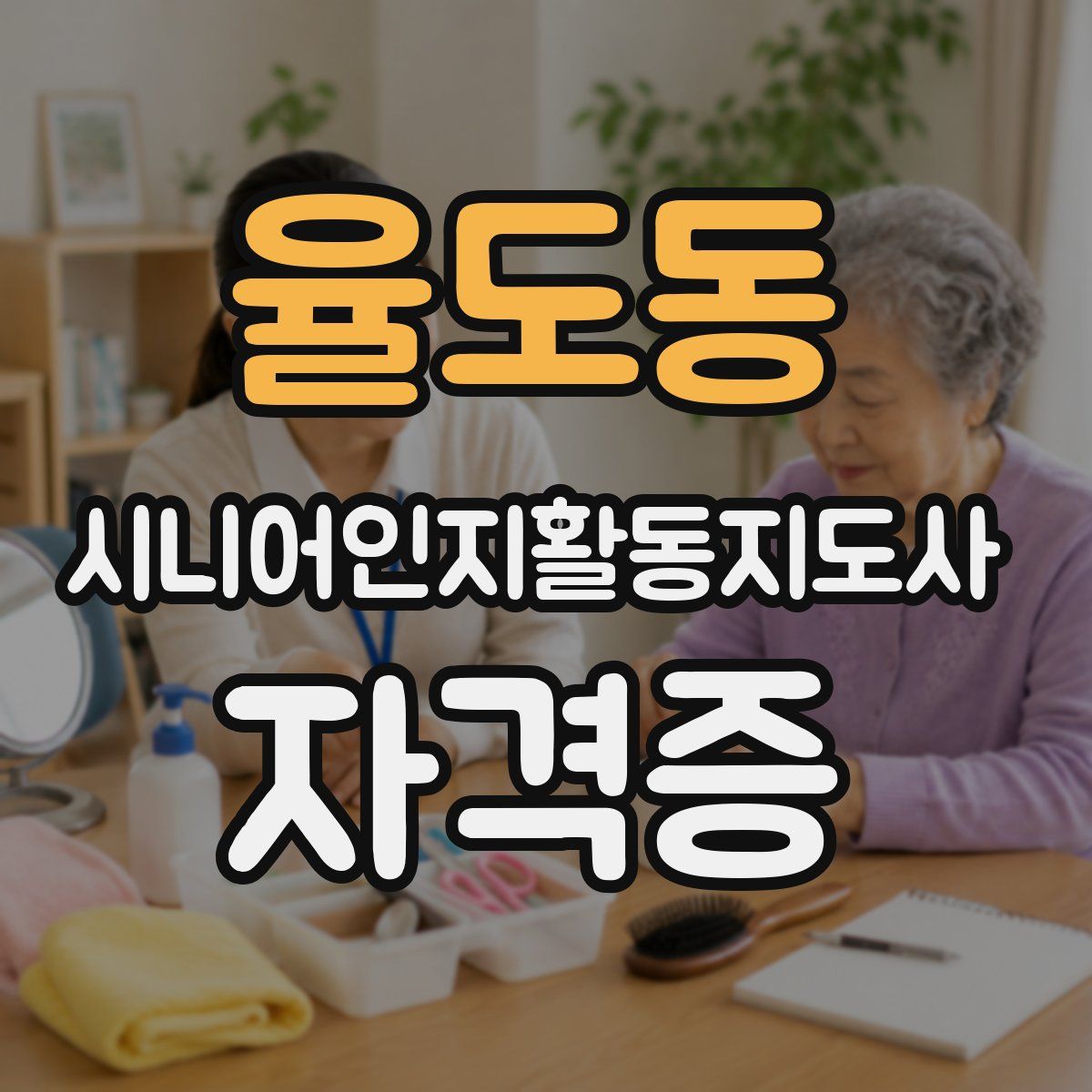 율도동 시니어인지활동지도사 자격증