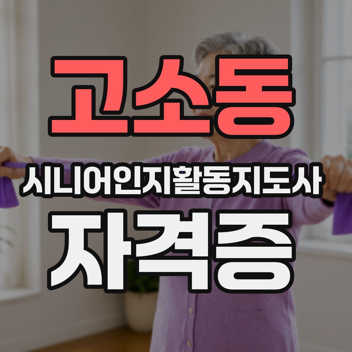 고소동 시니어인지활동지도사 자격증