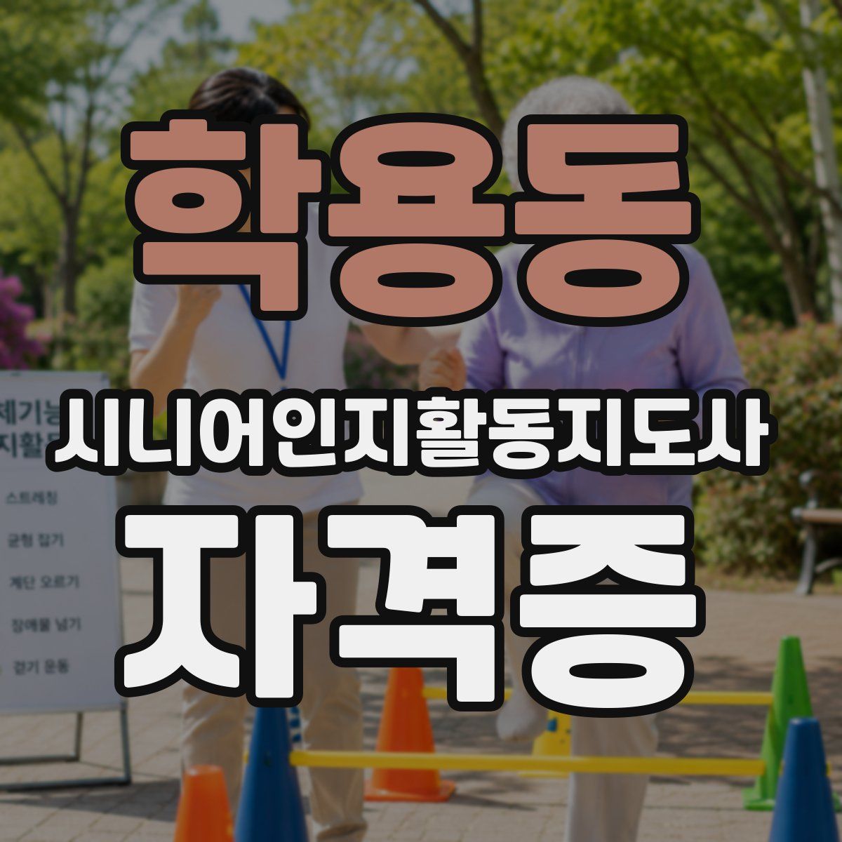 학용동 시니어인지활동지도사 자격증