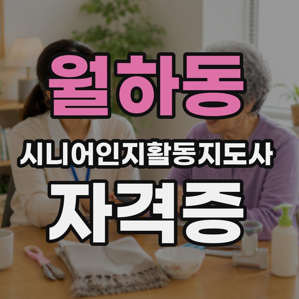 월하동 시니어인지활동지도사 자격증