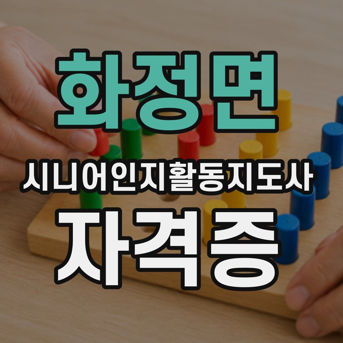 화정면 시니어인지활동지도사 자격증