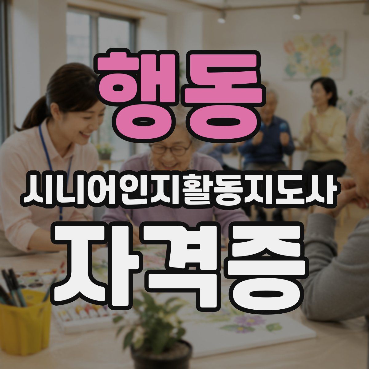 행동 시니어인지활동지도사 자격증