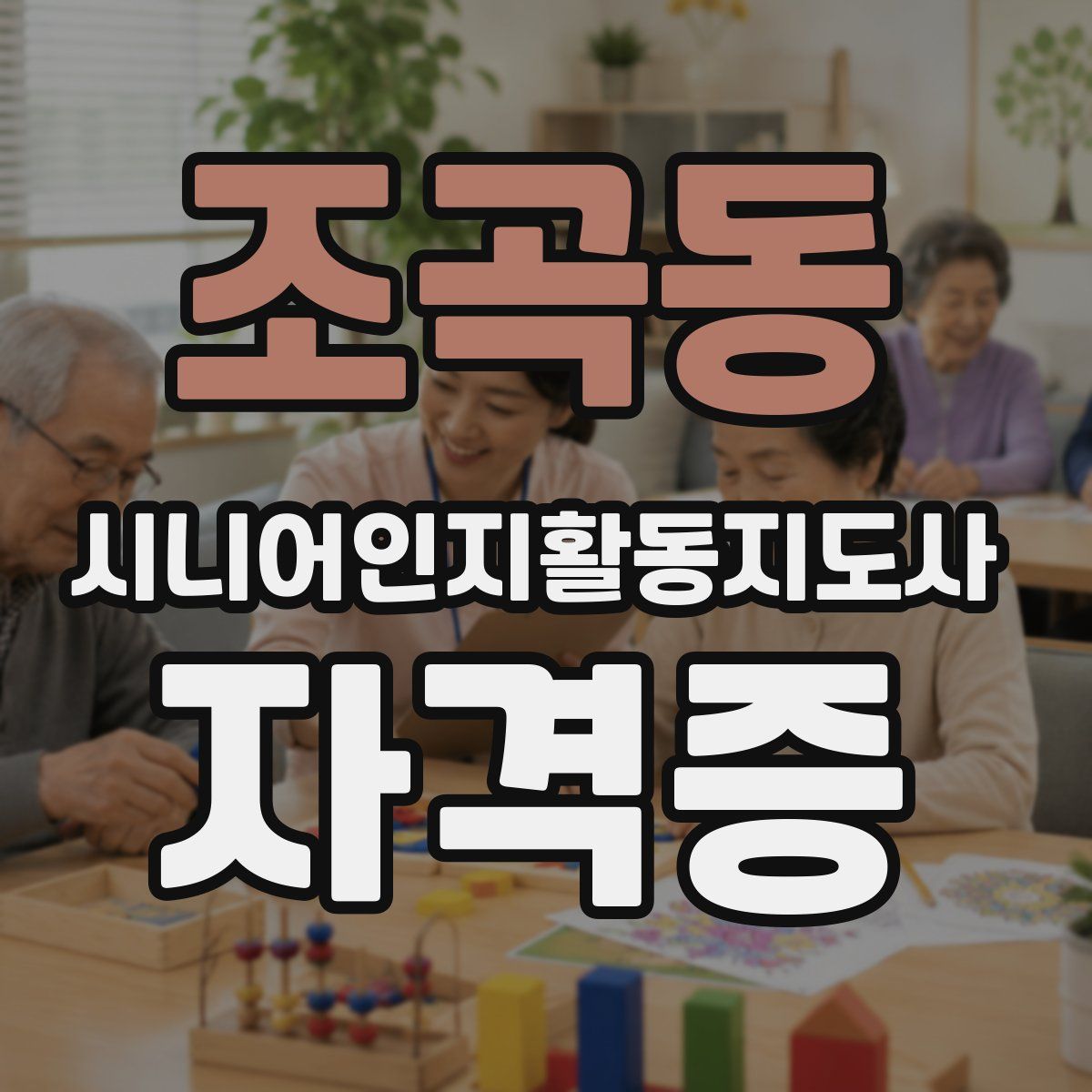 조곡동 시니어인지활동지도사 자격증