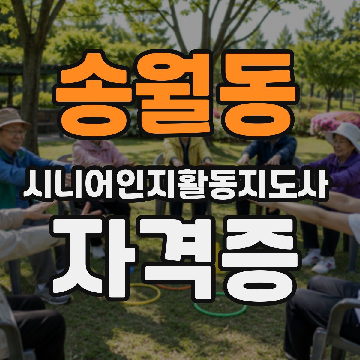 송월동 시니어인지활동지도사 자격증