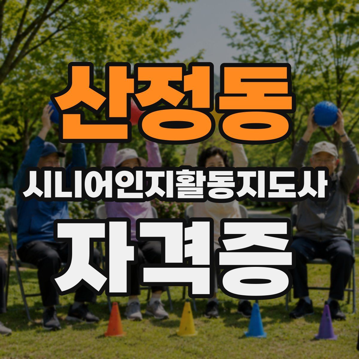 산정동 시니어인지활동지도사 자격증