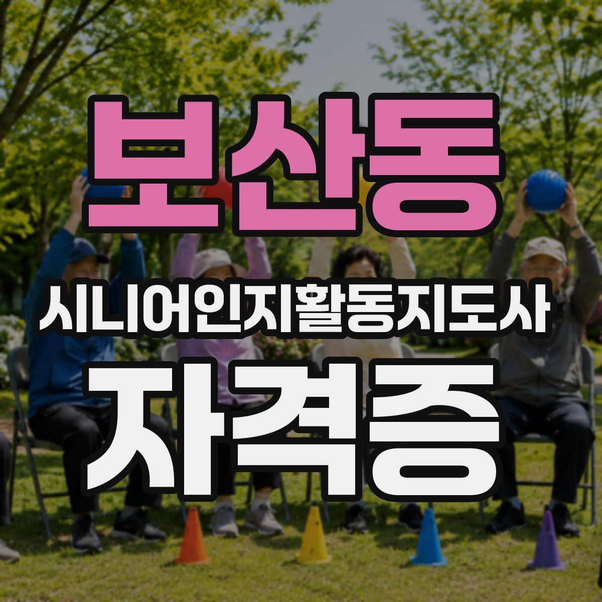 보산동 시니어인지활동지도사 자격증