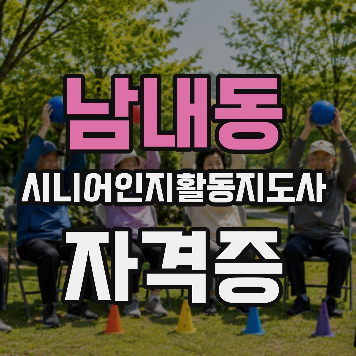 남내동 시니어인지활동지도사 자격증